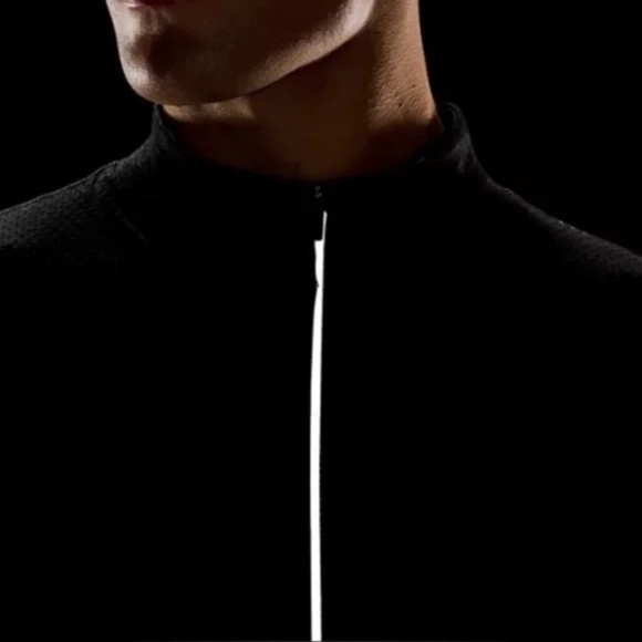 LULULEMON MEN'S METAL VENT TECH MIDWEIGHT HALF ZIP - GRAPHITE GRAY/BLACK - Picture 7 of 7